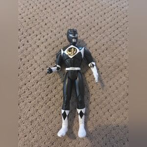 Vintage 1995 Mighty Morphin Power Rangers Black Ranger Figure Saban 4"